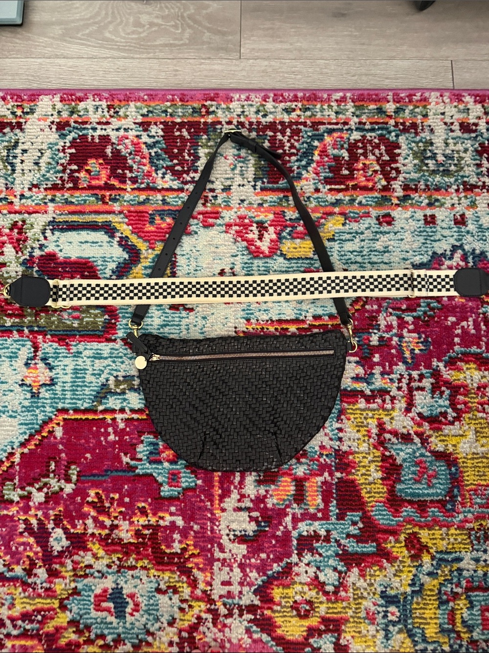 Clare V Grande Fanny - Black Woven